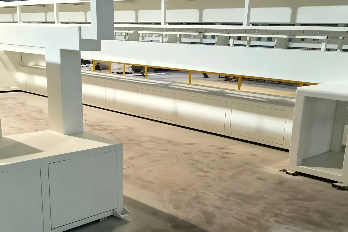 Injection line - angle view